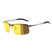 Load image into Gallery viewer, Polarized Sunglasses Smart Color-changing Night Vision Goggles for Men Driving Night Brightening Yellow Film Polarized Glasses