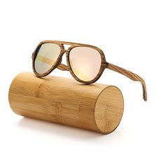 Carica l&#39;immagine nel visualizzatore di Gallery, Occhiali da sole polarizzati Donna Uomo Skateboard a strati Montatura in legno Occhiali stile quadrato per occhiali da donna in scatola di legno 