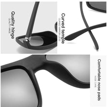 Load image into Gallery viewer, Polarized Sunglasses for Men Plastic Men&#39;s Square Driving Eyewear Travel Sun Glass Shades for Women UV400 9-JY8213