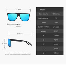 Load image into Gallery viewer, Polarized Sunglasses for Men Women Square Sun Glasses Driving Fishing UV400 With Glasses Case