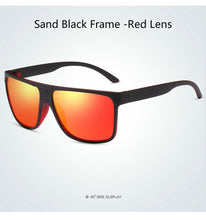 Load image into Gallery viewer, Polarized Sunglasses for Men Women Square Sun Glasses Driving Fishing UV400 With Glasses Case