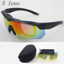 Load image into Gallery viewer, Polarized  TR90 military goggles 3/5 Lens Ballistic Military Sport Men Sunglasses Army Bullet-proof Eyewear shooting