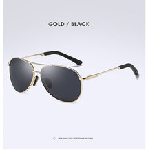 Load image into Gallery viewer, Polarized Vintage Pilot Sunglasses Men Brand Designer Sun Glasses Women Eyeglasses Spring Leg Gafas Oculos De Sol Masculino