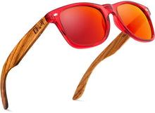 Load image into Gallery viewer, Polarized Wood Sunglasses Men Square Frame UV400 Sun glasses Women Sun glasses Male oculos de sol Feminino