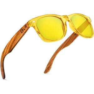 Polarized Wood Sunglasses Men Square Frame UV400 Sun glasses Women Sun glasses Male oculos de sol Feminino