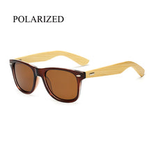Load image into Gallery viewer, Polarized Wood Sunglasses Men women square bamboo Women Mirror Polaroid Sun Glasses for men women retro de sol Handmade Pink