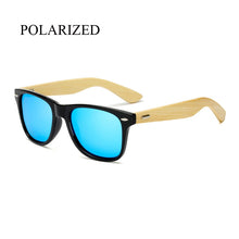 Load image into Gallery viewer, Polarized Wood Sunglasses Men women square bamboo Women Mirror Polaroid Sun Glasses for men women retro de sol Handmade Pink
