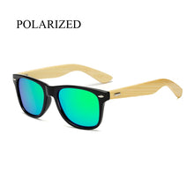 Load image into Gallery viewer, Polarized Wood Sunglasses Men women square bamboo Women Mirror Polaroid Sun Glasses for men women retro de sol Handmade Pink