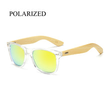 Load image into Gallery viewer, Polarized Wood Sunglasses Men women square bamboo Women Mirror Polaroid Sun Glasses for men women retro de sol Handmade Pink