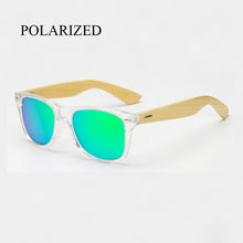 Load image into Gallery viewer, Polarized Wood Sunglasses Men women square bamboo Women Mirror Polaroid Sun Glasses for men women retro de sol Handmade Pink