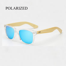 Load image into Gallery viewer, Polarized Wood Sunglasses Men women square bamboo Women Mirror Polaroid Sun Glasses for men women retro de sol Handmade Pink