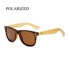 Load image into Gallery viewer, Polarized Wood Sunglasses Men women square bamboo Women Mirror Polaroid Sun Glasses for men women retro de sol Handmade Pink
