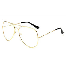 Load image into Gallery viewer, Polit Glasses Frame Oversized  CateyeMen Women's Sun Glasses Metal Frame Eyewear Vintage Female Clear Lens Optics Spectacle