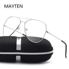 Load image into Gallery viewer, Polit Glasses Frame Oversized  CateyeMen Women's Sun Glasses Metal Frame Eyewear Vintage Female Clear Lens Optics Spectacle