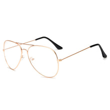 Load image into Gallery viewer, Polit Glasses Frame Oversized  CateyeMen Women's Sun Glasses Metal Frame Eyewear Vintage Female Clear Lens Optics Spectacle