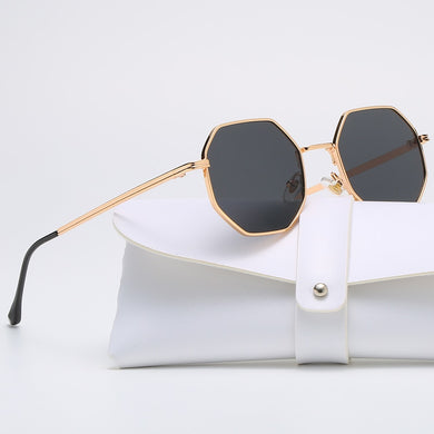 Polygon Metal Women Sunglasses Vintage Sunglasses Men  Brand Design Sun Glasses Square Mirror Gafas De Sol Uv400