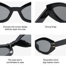 Load image into Gallery viewer, Polygon Rectangle Women Sunglasses 2023 Retro Cat eye Designer Sun Glasses Men Women Eyewear Shades UV400 De Sol Mujer