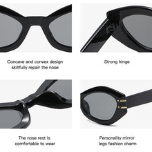 Load image into Gallery viewer, Polygon Rectangle Women Sunglasses 2023 Retro Cat eye Designer Sun Glasses Men Women Eyewear Shades UV400 De Sol Mujer