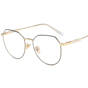 Polygon Student Glasses Frame Women 2023 Ultralight Prescription Eyeglasses Men Cat Eye Spectacles Myopia Optical Frame Eyewear