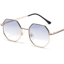 Load image into Gallery viewer, Polygon Sunglasses for Women 2023 Sun Glasses with Gold Metal Frame Wraped Men Eyeglasses Beach Street Travel Gift