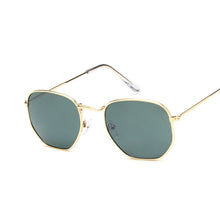 Carica l'immagine nel visualizzatore di Gallery, Occhiali da sole poligonali Occhiali da donna Occhiali da sole in metallo retrò Donna Specchio vintage Oculos De Sol Feminino UV400 