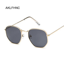 Load image into Gallery viewer, Polygonal Sunglasses Women Glasses Lady Luxury Retro Metal Sun Glasses Female Vintage Mirror Oculos De Sol Feminino UV400