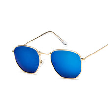 Carica l'immagine nel visualizzatore di Gallery, Occhiali da sole poligonali Occhiali da donna Occhiali da sole in metallo retrò Donna Specchio vintage Oculos De Sol Feminino UV400 