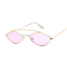 Carica l'immagine nel visualizzatore di Gallery, Occhiali da sole poligonali Occhiali da donna Occhiali da sole in metallo retrò Specchio vintage Oculos De Sol Feminino UV400