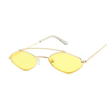 Carica l'immagine nel visualizzatore di Gallery, Occhiali da sole poligonali Occhiali da donna Occhiali da sole in metallo retrò Specchio vintage Oculos De Sol Feminino UV400
