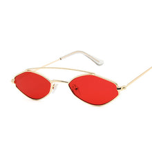 Carica l'immagine nel visualizzatore di Gallery, Occhiali da sole poligonali Occhiali da donna Occhiali da sole in metallo retrò Specchio vintage Oculos De Sol Feminino UV400