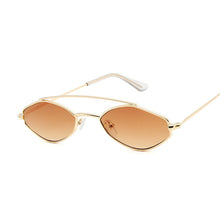 Carica l'immagine nel visualizzatore di Gallery, Occhiali da sole poligonali Occhiali da donna Occhiali da sole in metallo retrò Specchio vintage Oculos De Sol Feminino UV400