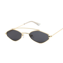 Carica l'immagine nel visualizzatore di Gallery, Occhiali da sole poligonali Occhiali da donna Occhiali da sole in metallo retrò Specchio vintage Oculos De Sol Feminino UV400