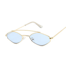 Carica l'immagine nel visualizzatore di Gallery, Occhiali da sole poligonali Occhiali da donna Occhiali da sole in metallo retrò Specchio vintage Oculos De Sol Feminino UV400