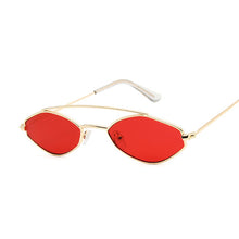 Carica l'immagine nel visualizzatore di Gallery, Occhiali da sole poligonali Occhiali da donna Occhiali da sole in metallo retrò Specchio vintage Oculos De Sol Feminino UV400