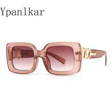 Load image into Gallery viewer, Popular Cat Eye Women Sunglasses Retro Nail Clear Gradient Eyewear Brand Designer Men Square Sun Glasses UV400