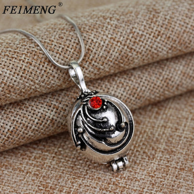 Popular Movie Vampire Diaries Necklace Elena Gilbert Vervain Romantic Crystal Pendant Necklaces For Women Charm Collar Jewelry