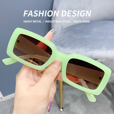 Popular Rectangle Sunglasses Women Men 2023 Square Retro Jelly Color Sun glasses Shade Male UV400 Eyewear lentes de sol