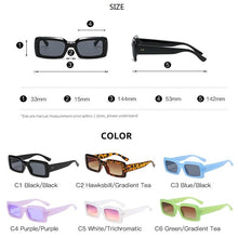 Load image into Gallery viewer, Popular Rectangle Sunglasses Women Men 2023 Square Retro Jelly Color Sun glasses Shade Male UV400 Eyewear lentes de sol
