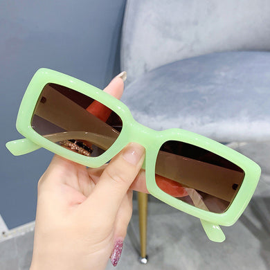 Popular Rectangle Sunglasses Women Men 2023 Square Retro Jelly Color Sun glasses Shade Male UV400 Eyewear lentes de sol