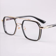Load image into Gallery viewer, Popular Retro Men Female Flat Mirror Metal Double Beam Aviator TR Glasses Frame can be equipped with Myopia and Presbyopia F770