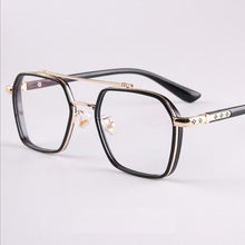 Load image into Gallery viewer, Popular Retro Men Female Flat Mirror Metal Double Beam Aviator TR Glasses Frame can be equipped with Myopia and Presbyopia F770