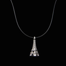 Load image into Gallery viewer, Female Transparent Fishing Line Necklace Silver Invisible Chain Necklace Women Rhinestone Choker Necklace Collier Femme