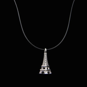 Female Transparent Fishing Line Necklace Silver Invisible Chain Necklace Women Rhinestone Choker Necklace Collier Femme