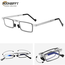 Load image into Gallery viewer, Portable HD Reading Glasses Folding Anti-blue Light Glasses Men Women Square Glasses Cat Eye Ultra-thin Reading Glasses