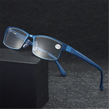 Load image into Gallery viewer, Portable Metal Titanium Alloy  Ultra Light Resin +100~+40 Diopter Business Reading Glasses Eyeglasses Vision Care