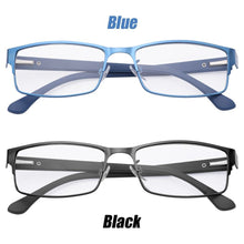 Load image into Gallery viewer, Portable Metal Titanium Alloy  Ultra Light Resin +100~+40 Diopter Business Reading Glasses Eyeglasses Vision Care