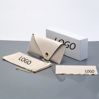 Portable Unisex Sunglasses  Case LeatherSoft Bag Pouch Cloth Set Eyeglasses Box Protection Package Can Custom LOGO 50MOQ