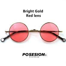 Load image into Gallery viewer, Posesion Brand Designer Classic Polarized Round Sunglasses Men Small Vintage John Lennon Glasses Women Driving Metal Eyewear