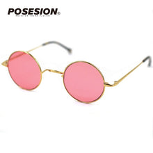Load image into Gallery viewer, Posesion Brand Designer Classic Polarized Round Sunglasses Men Small Vintage John Lennon Glasses Women Driving Metal Eyewear