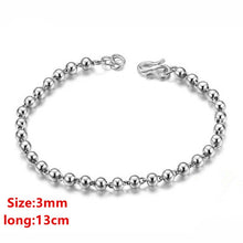 Load image into Gallery viewer, Premium Jewelry 100% Sterling Silver 990 Silver Bead Bracelet Child &amp; Baby Silver Bracelet For Girl Boy Student Gift